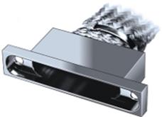 Glenair-507-142M51EB Schrumpfbalgenadapter EMI/RFI Dual Entry Micro-D Banding Backshell 51 Shell Size Electroless Nickel Aluminum