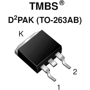 Vishay-VB40100C-M3/8W Rectifiers Diode Schottky 100V 40A 3-Pin(2+Tab) TO-263AB T/R