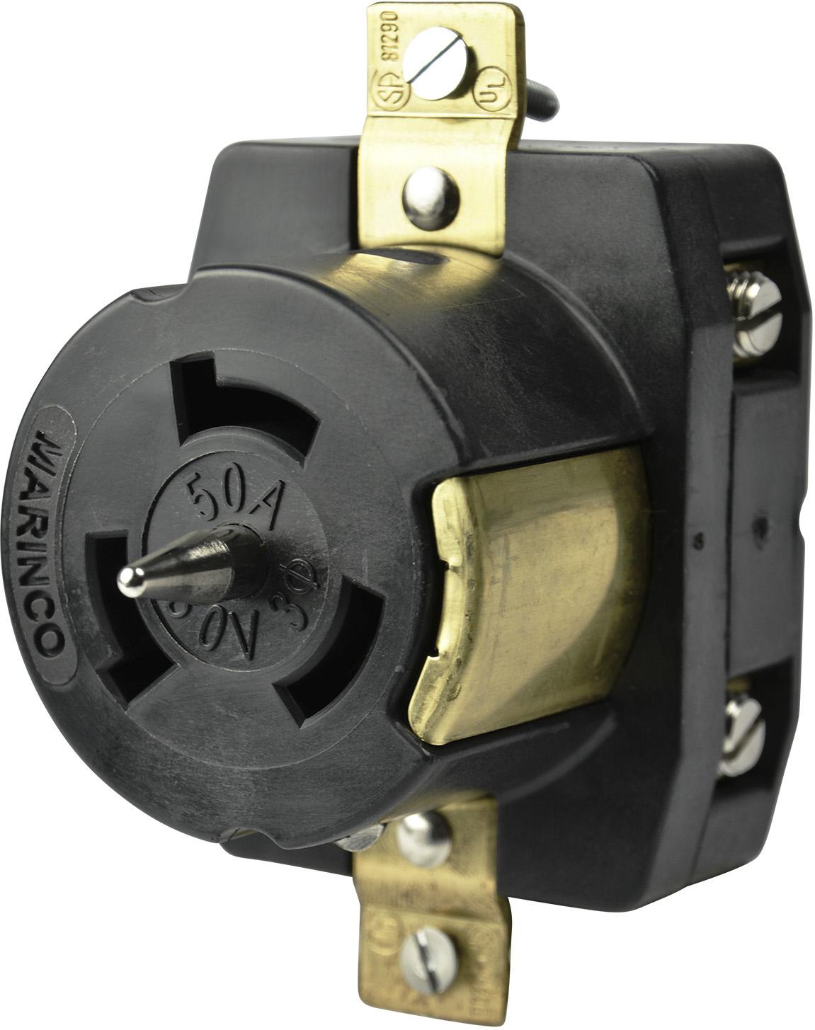 Marinco-CS8169 Steckverbinder Conn Power 50 A 480 Volt Receptacle, locking