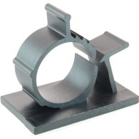 NTE Electronics-04-ACC40 null Cable Management, Adjustable Clamp Nylon 6/6 Black Adhesive Bag