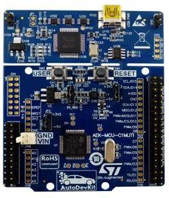 STMicroelectronics-AEK-MCU-C1MLIT1 Eingebettete Systementwicklungsboards und -kits SPC582B60E1 Microcontroller Evaluation Board 80MHz CPU 1MB Flash Win
