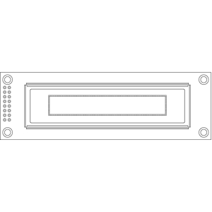 Vishay-OLED-100H016F-RPP5N00000 OLED-Module OLED Module 100x16Pixels Blue/Green/Red/Yellow/White OLED Display Graphic Display Parallel/ SPI(Option) Interface 5V 16-Pin