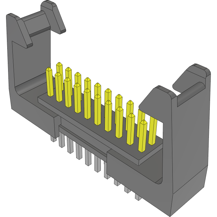 Samtec-FTSH-110-01-L-D-LC Steckverbinderleisten und Leiterplattenbuchsen Conn Unshrouded Header HDR 20 POS 1.27mm Solder ST Top Entry Thru-Hole Tube