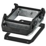 Panel Mounting Base Housing With Locking Latch 180° B32 Shell Size Aluminum Die Cast/Polyamide Double Lock Latch