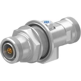HUBER+SUHNER-3402.41.0038 Connector RF Conn 7/16 Adapter 0Hz to 2500MHz 50Ohm ST F/F Silver
