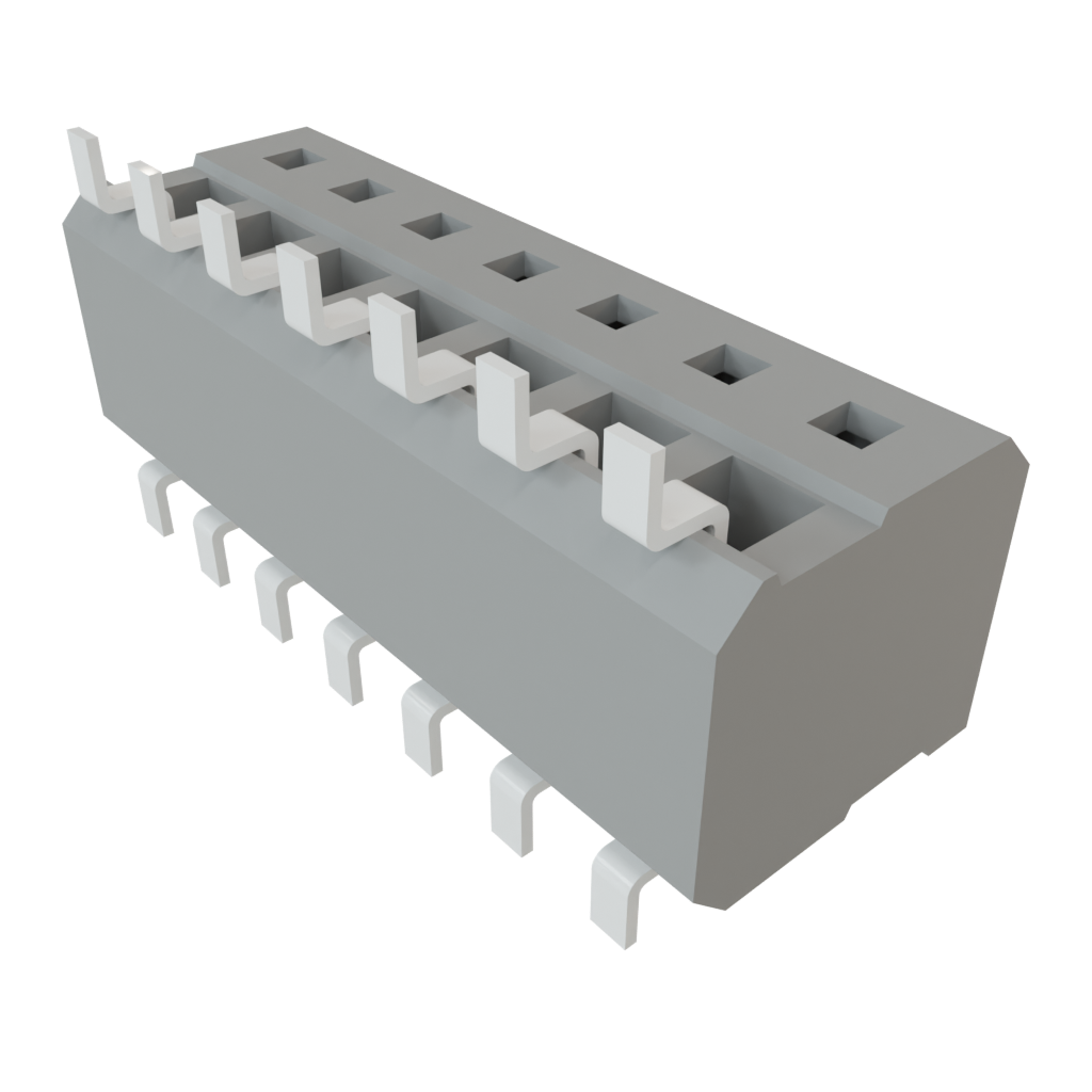 Samtec-CLP-107-02-L-DH Steckverbinderleisten und Leiterplattenbuchsen Conn Socket Strip SKT 14 POS 1.27mm Solder RA Side Entry SMD TIGER CLAW™ Tube