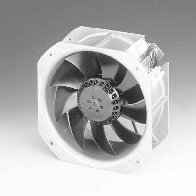 ebm-papst-W2E200-HH86-01 Blowers and Fans AC Fan Axial Ball Bearing 115V 607CFM 61dB 225 X 225 X 80mm