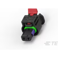 TE Connectivity-1-2236896-5 Custodia filo connettore dedicato Conn Housing F 2 POS 4mm Crimp ST Cable Mount Black