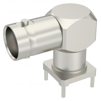 Radiall-R141665000 Raccordement FR Conn BNC 0Hz to 4GHz 50Ohm Solder RA Thru-Hole RCP Gold Over Nickel