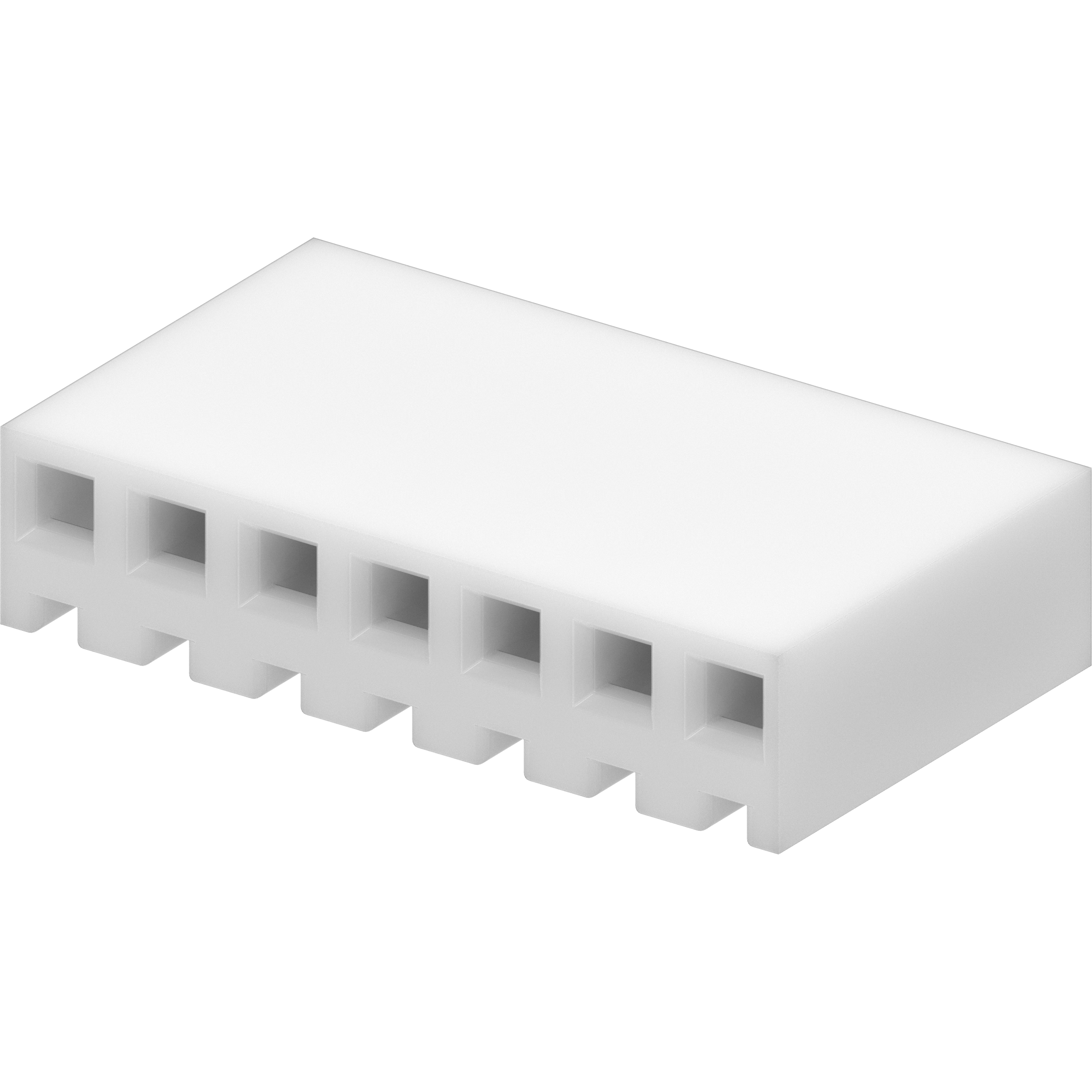 Molex-09507071 Einzeladersteckverbinder, Gehäuse Conn Housing F 7 POS 3.96mm Crimp ST Cable Mount Natural KK® Bag