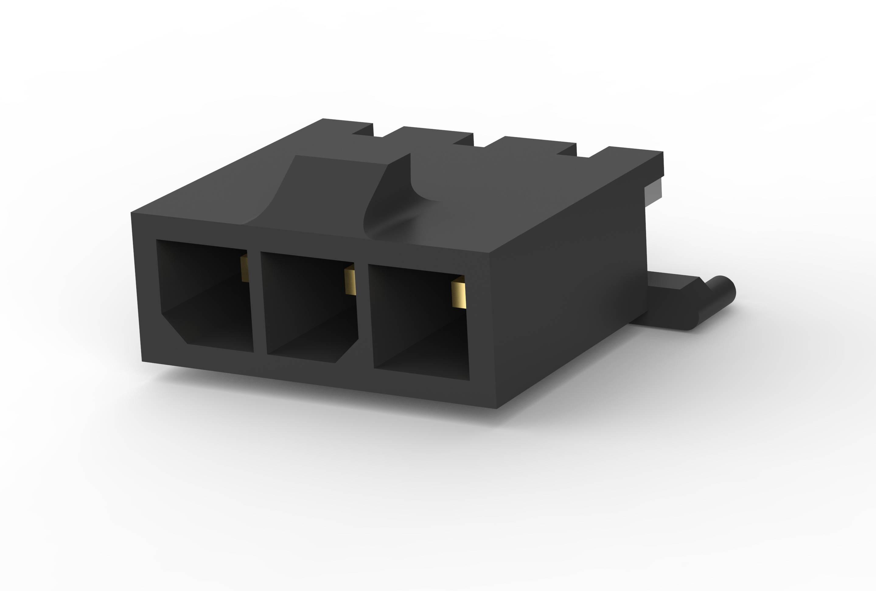 TE Connectivity-1445093-3 Connector Headers and PCB Receptacles Conn Wire to Board HDR 3 POS 3mm Solder ST Thru-Hole Box/Tray