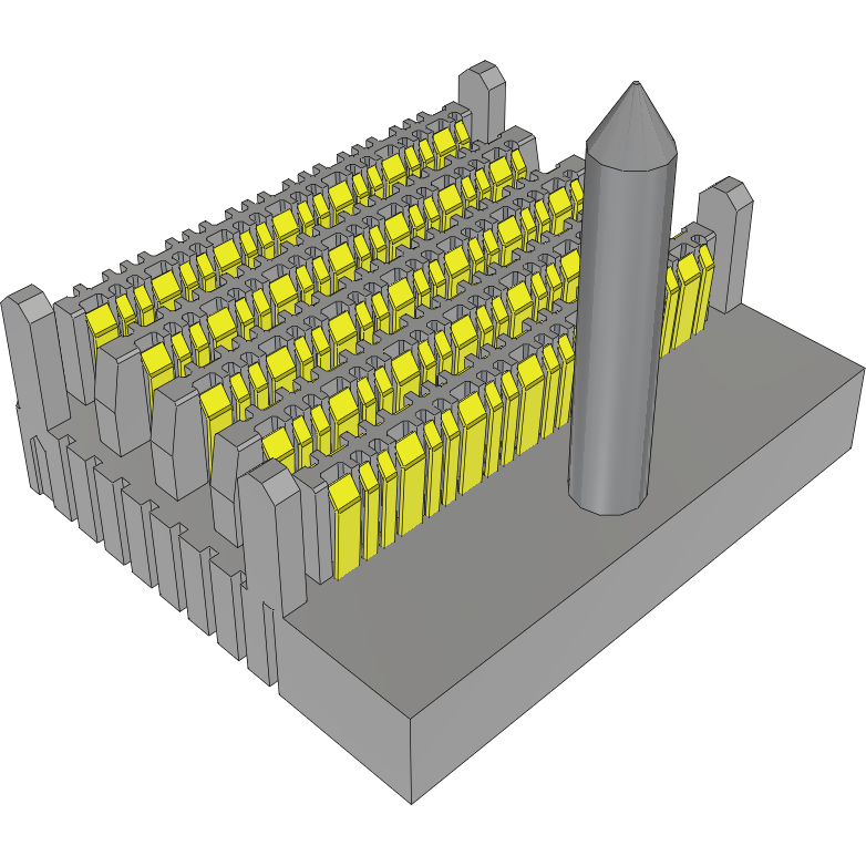 Samtec-EBTM-6-10-2.0-S-VT-1-L Face arrière de raccordement High Speed Backplane Connector