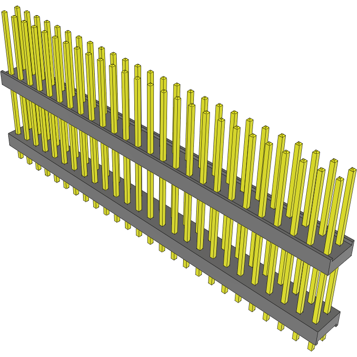 Samtec-DW-26-20-L-D-590 Steckverbinderleisten und Leiterplattenbuchsen Conn Board Stacker HDR 52 POS 2.54mm Solder ST Top Entry Thru-Hole Bulk