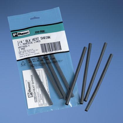 Panduit-HSTTA19-Y Wärmeschrumpfende Produkte Heat Shrink Tubing ST Cross-Linked Polyolefin Black Dual