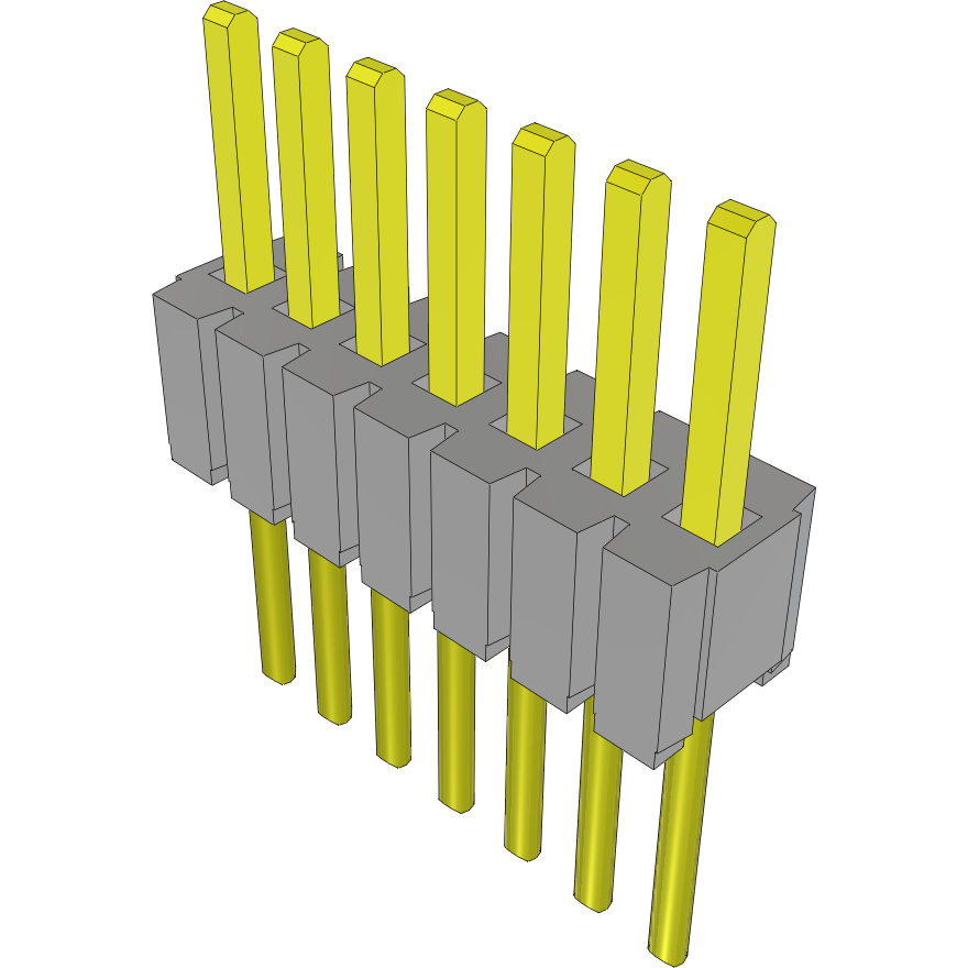 Samtec-HMTMS-107-51-S-S-140 Steckverbinderleisten und Leiterplattenbuchsen Conn Unshrouded Header HDR 7 POS 1.27mm Solder ST Top Entry Thru-Hole Bulk