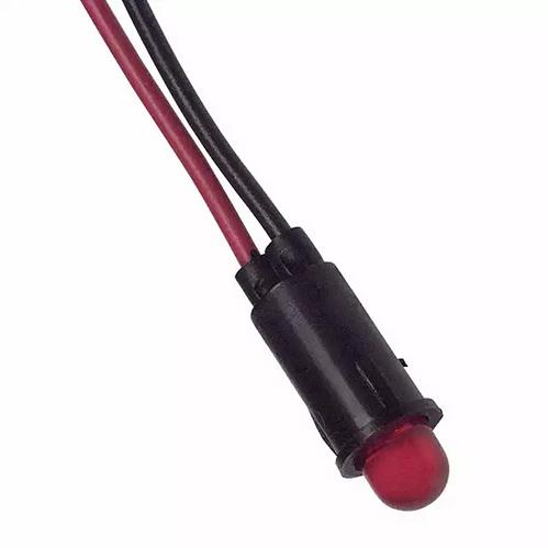 Visual Communications-5110F1-5V Panel Mount Indicators Panel Mount Indicator Round 0.157" LED 5V Wire Red