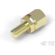 TE Connectivity-5748271-1 连接器配件 Connector Accessories Female Screw Lock Assembly Kit Straight Steel Yellow Zinc Chromate Bag