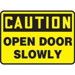 Panduit-PVS1014C7061 Beschriftungen Labels Safety Sign Vinyl Black/Yellow 355.6x254mm