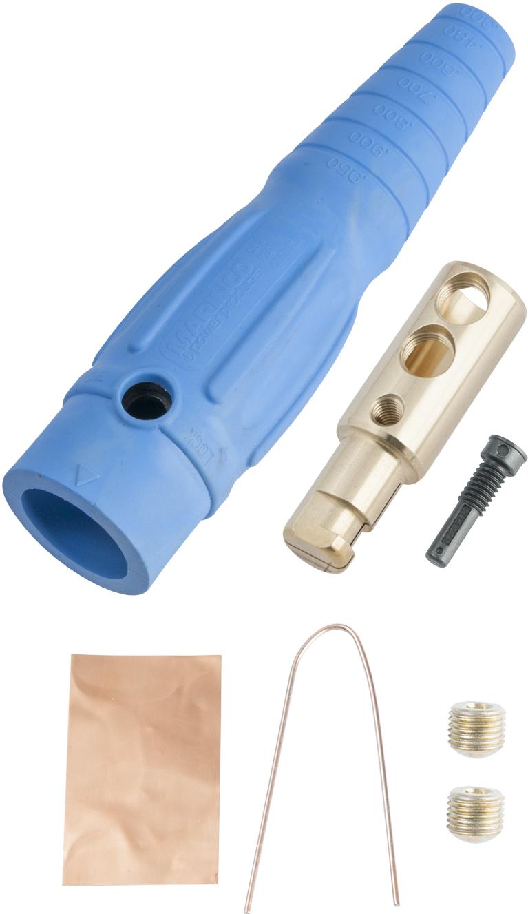 Marinco-CLS1840MB-D Steckverbinder CLS Series Inline (400A / 600V) 2/0 - 4/0 AWG Male - Blue (D)