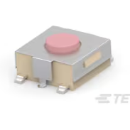 TE Connectivity-FSM1LPAS Interruttore tattile Switch Tactile OFF (ON) SPST Round Button Gull Wing 0.05A 24VDC 1000000Cycles 2.55N SMD Loose