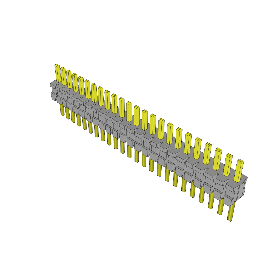 Samtec-TMS-124-02-G-S 连接器插头及 PCB 插座 Conn Unshrouded Header HDR 24 POS 1.27mm Solder ST Top Entry Thru-Hole Tube