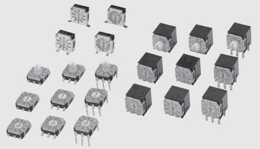 NIDEC Copal Electronics-SA-7070B Switch DIP Switch DIP N.O./N.C. SP16T 16 Flush Screwdriver 0.1A 5VDC Gull Wing 2.54mm SMD Bulk