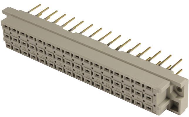 HARTING-09052482854 Blackplane del conector Conn DIN 41612 F 48 POS 5.08mm Press Fit ST Thru-Hole