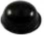 Hammond Manufacturing-1421T5BK null Black Rubber Feet, Self-Adhesive