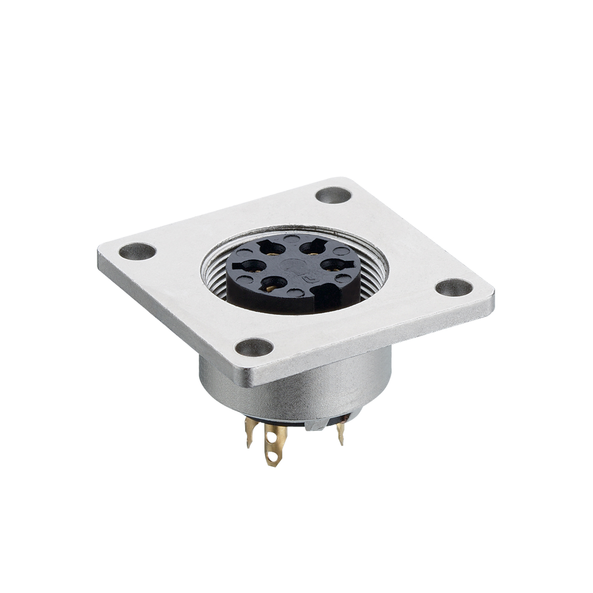 Lumberg-0308 05-1 Conector circular Conn Circular SKT 5 POS Solder ST Flange Mount 5 Terminal 1 Port Box