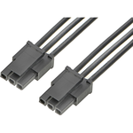 Cable Assembly UL 10002 0.6m 18AWG Wire to Board to Wire to Board 3 to 3 POS F-F Crimp-Crimp Bag