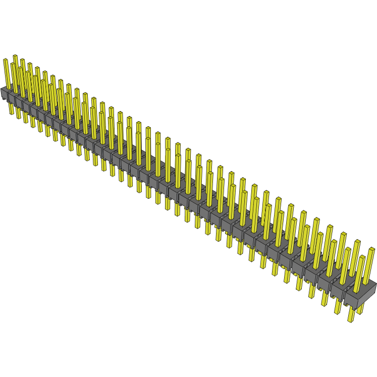 Samtec-MTSW-136-08-G-D-279 Steckverbinderleisten und Leiterplattenbuchsen Conn Unshrouded Header HDR 72 POS 2.54mm Solder ST Top Entry Thru-Hole Bulk