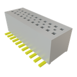Conn Socket Strip SKT 22 POS 0.8mm Solder ST SMD Tube