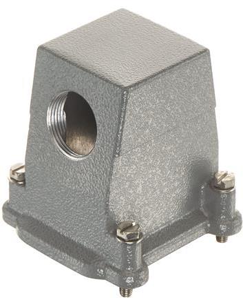 HARTING-19390060526 Schrumpfbalgenadapter Hood 90° 6/B Shell Size Powder Aluminum Die Cast Self Lock Han®