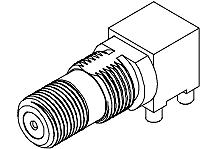Molex-0733560400 Connettore RF Conn Type F 0Hz to 4GHz 75Ohm Solder RA Thru-Hole F Tin Over Nickel Bag