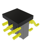 Conn Unshrouded Header HDR 6 POS 2.54mm Solder RA Side Entry SMD T/R