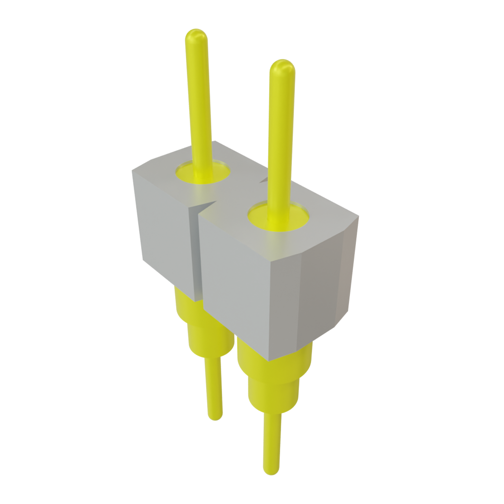 Samtec-BBS-102-G-A Connector Headers and PCB Receptacles Conn Unshrouded Header HDR 2 POS 2.54mm Solder ST Top Entry Thru-Hole Bulk