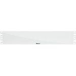 2RU Horizontal Flat Rack Filler Panel, White