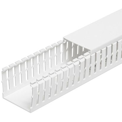 Panduit-MC25X75WH2 Wiring Ducts Wiring Ducts Slotted Rectangular with Cover Screw Polyvinyl Chloride White