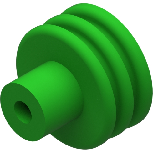 Delphi-10720611 电缆配件 Green Individual Loose Round 1 Way Cable Seal