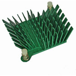 Heat Sink Passive Spread Push Pin Aluminum 1.9°C/W Green Anodized
