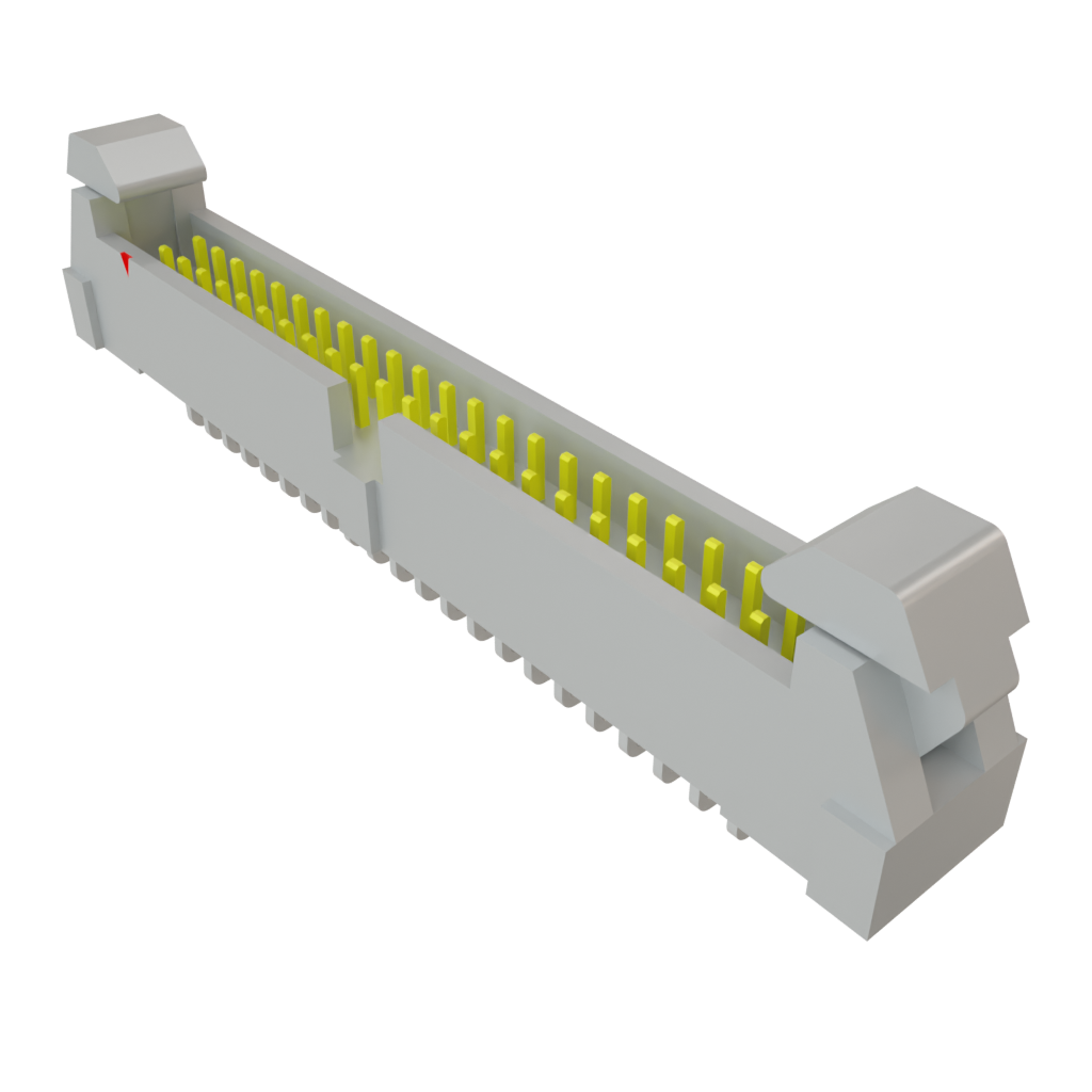 Samtec-EHT-122-01-S-D-RA Steckverbinderleisten und Leiterplattenbuchsen Conn Ejector Header HDR 44 POS 2mm Solder RA Side Entry Thru-Hole Tube