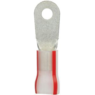 Panduit-PK8-10R-T Steckverbinderanschlüsse Ring Tongue Terminal 8AWG Copper Natural/Red Stripe 38.6mm Tin Box