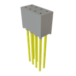 Conn Socket Strip SKT 8 POS 2mm Solder ST Thru-Hole Tube