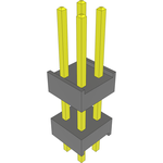 Conn Board Stacker HDR 4 POS 2.54mm Solder ST Top Entry Thru-Hole Bulk