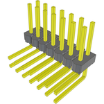 Conn Unshrouded Header HDR 14 POS 2.54mm Solder RA Side Entry Thru-Hole Bulk