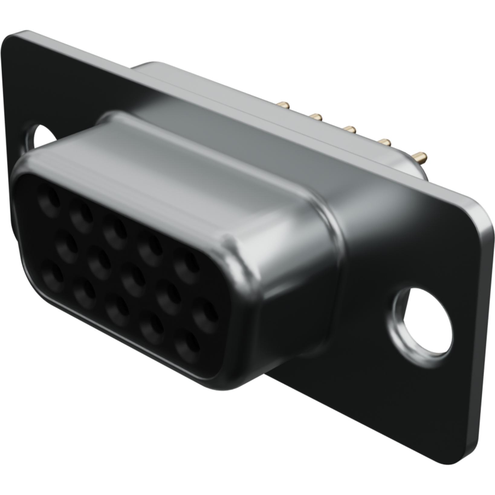 Molex-1731130083 Steckverbinder, D-Sub Conn D-Sub F 15 POS 1.98mm Solder ST Thru-Hole 15 Terminal 1 Port Tray