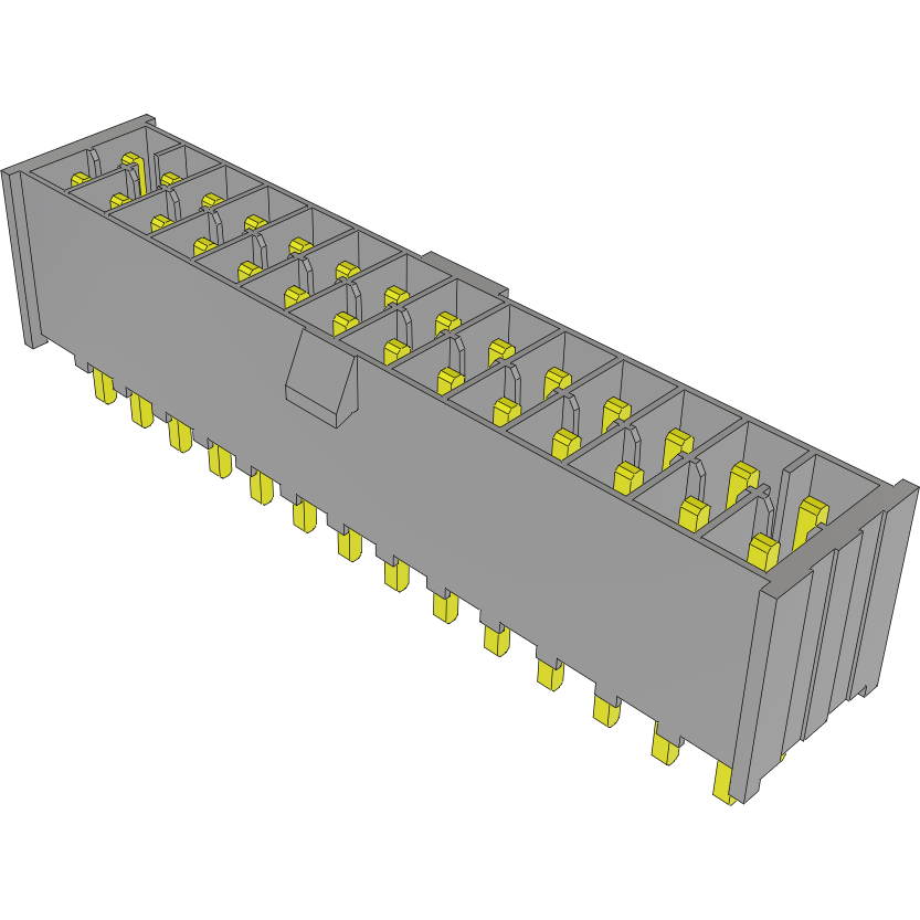 Samtec-IPL1-114-01-H-D-K 连接器插头及 PCB 插座 Conn Wire to Board HDR 28 POS 2.54mm Solder ST Top Entry Thru-Hole Mini Mate® Tube