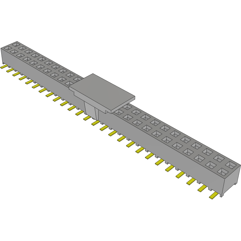 Samtec-SMM-126-02-S-D-P Embases de raccordement et réceptacles PCB Conn Socket Strip SKT 52 POS 2mm Solder ST Top Entry SMD TIGER EYE™ Tube