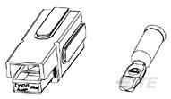 TE Connectivity-1604002-1 Steckverbinder Conn Power PL 1 POS Crimp ST Cable Mount 1 Terminal 1 Port Bag