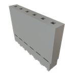 Conn Elevated Socket SKT 6 POS 2.54mm Solder ST Top Entry Thru-Hole Tube